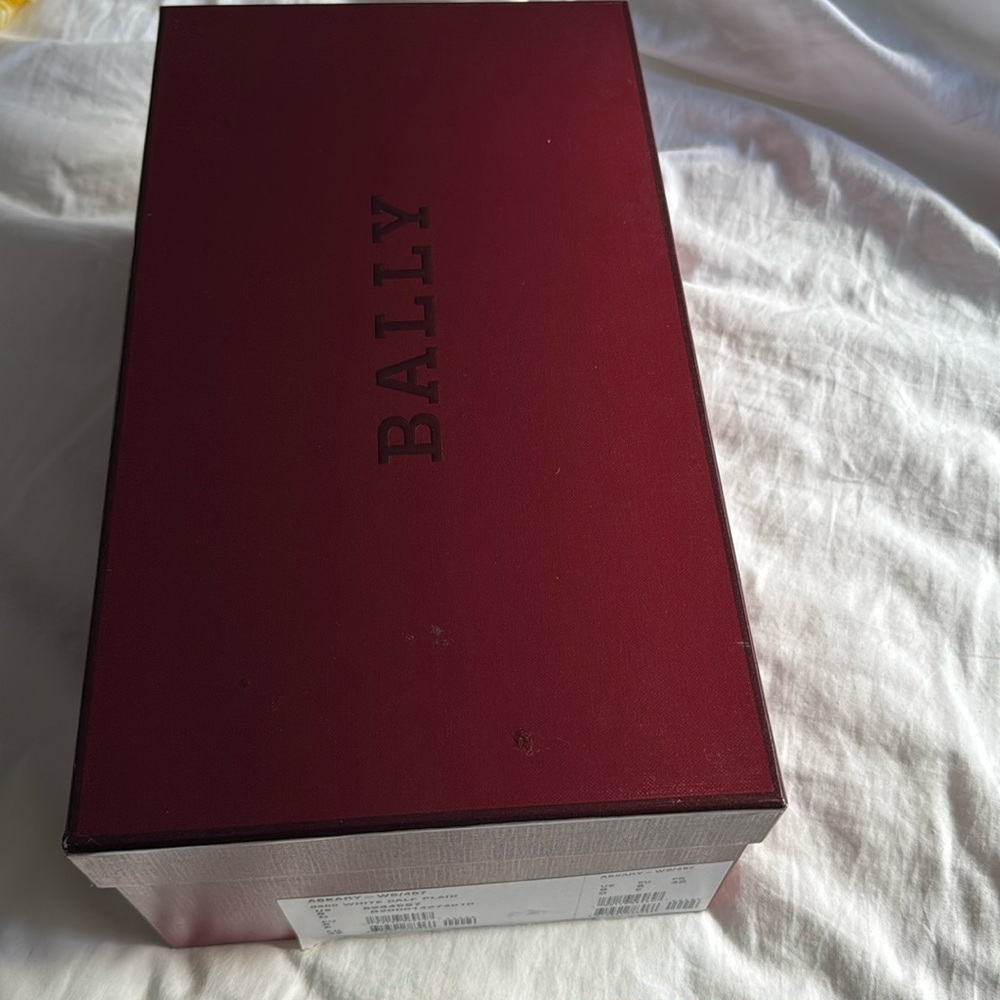Original Bally large logo trainers